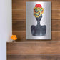 Luxe Metal Art 'Flower Crown Silhouette IV' by Tabitha Brown Metal Wall Art,12x16