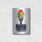 Luxe Metal Art 'Flower Crown Silhouette IV' by Tabitha Brown Metal Wall Art,16x24