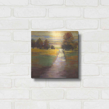 Luxe Metal Art 'October Path' by Carol Rowan, Metal Wall Art,12x12