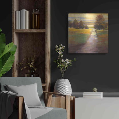 Luxe Metal Art 'October Path' by Carol Rowan, Metal Wall Art,24x24