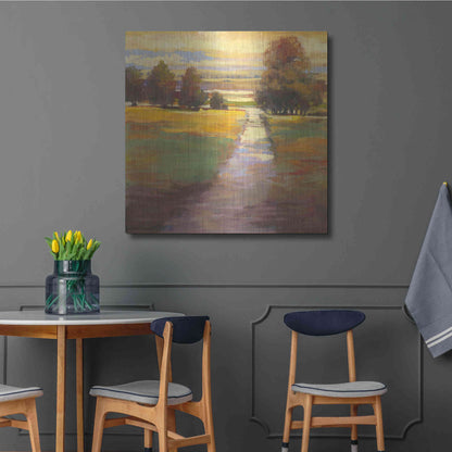 Luxe Metal Art 'October Path' by Carol Rowan, Metal Wall Art,36x36
