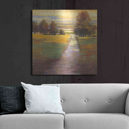 Luxe Metal Art 'October Path' by Carol Rowan, Metal Wall Art,36x36