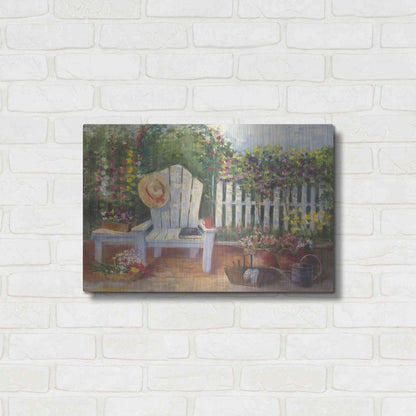 Luxe Metal Art 'Carols Sunny Garden' by Carol Rowan, Metal Wall Art,24x16