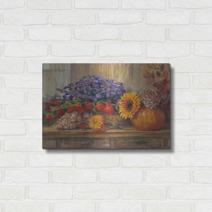 Luxe Metal Art 'October Still Life' by Carol Rowan, Metal Wall Art,24x16