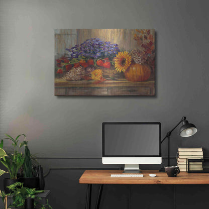 Luxe Metal Art 'October Still Life' by Carol Rowan, Metal Wall Art,36x24