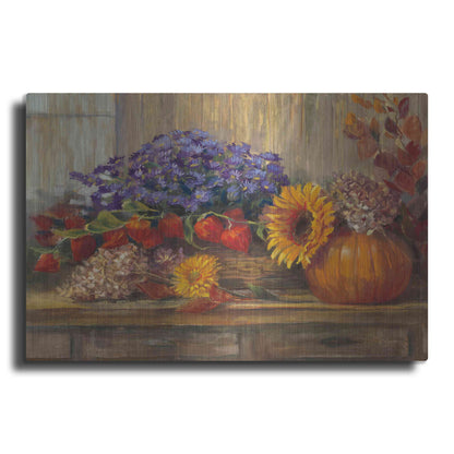 Luxe Metal Art 'October Still Life' by Carol Rowan, Metal Wall Art