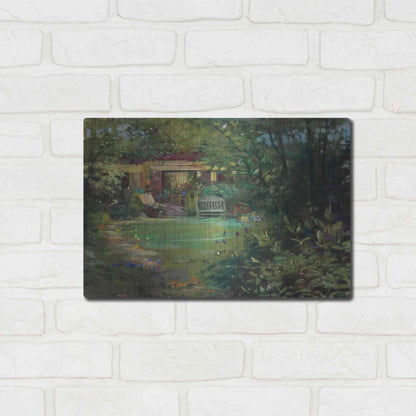 Luxe Metal Art 'Garden Retreat' by Carol Rowan, Metal Wall Art,16x12