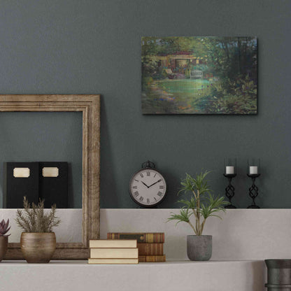 Luxe Metal Art 'Garden Retreat' by Carol Rowan, Metal Wall Art,16x12