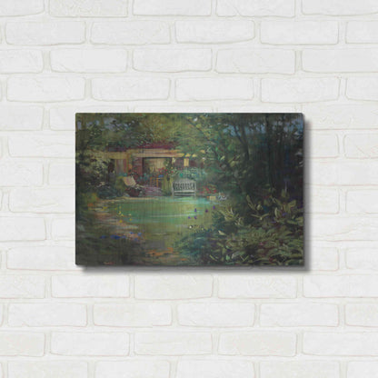 Luxe Metal Art 'Garden Retreat' by Carol Rowan, Metal Wall Art,24x16