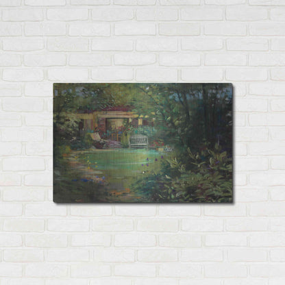 Luxe Metal Art 'Garden Retreat' by Carol Rowan, Metal Wall Art,36x24