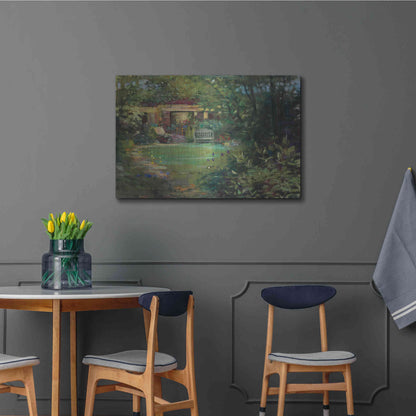 Luxe Metal Art 'Garden Retreat' by Carol Rowan, Metal Wall Art,36x24