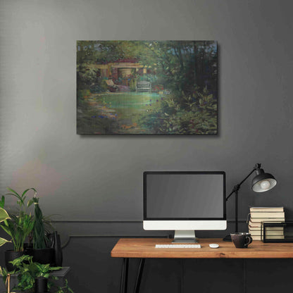 Luxe Metal Art 'Garden Retreat' by Carol Rowan, Metal Wall Art,36x24