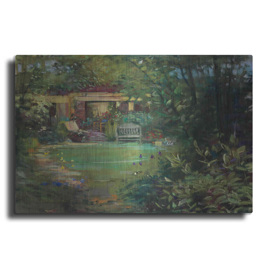 Luxe Metal Art 'Garden Retreat' by Carol Rowan, Metal Wall Art