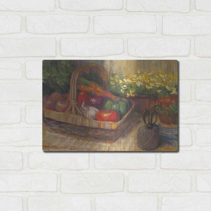 Luxe Metal Art 'Summer Produce' by Carol Rowan, Metal Wall Art,16x12