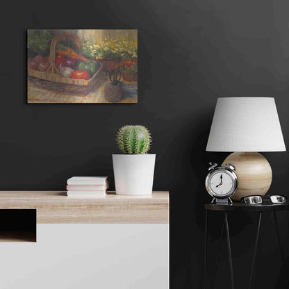 Luxe Metal Art 'Summer Produce' by Carol Rowan, Metal Wall Art,24x16