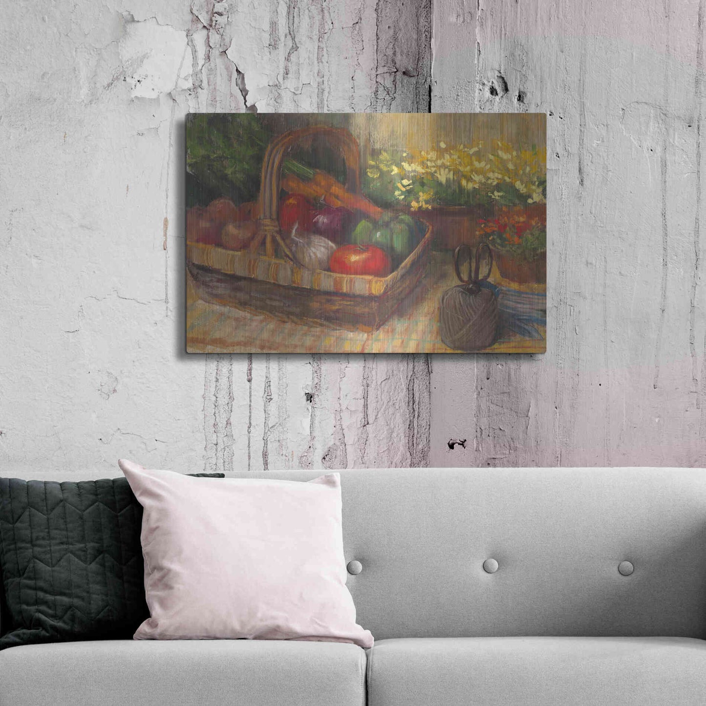 Luxe Metal Art 'Summer Produce' by Carol Rowan, Metal Wall Art,36x24