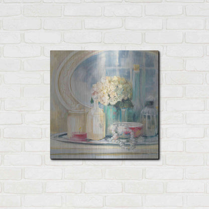 Luxe Metal Art 'Relective Moment II' by Carol Rowan, Metal Wall Art,24x24