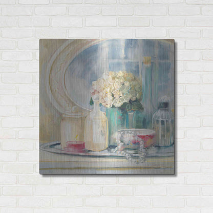 Luxe Metal Art 'Relective Moment II' by Carol Rowan, Metal Wall Art,36x36