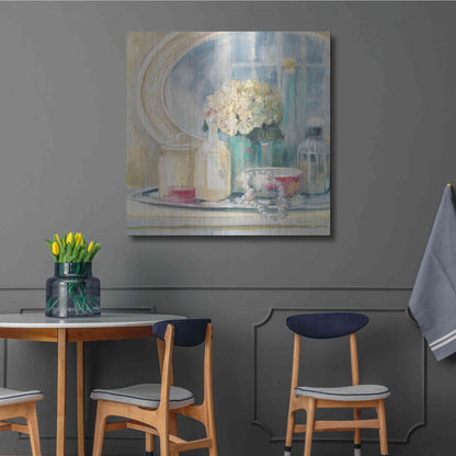 Luxe Metal Art 'Relective Moment II' by Carol Rowan, Metal Wall Art,36x36