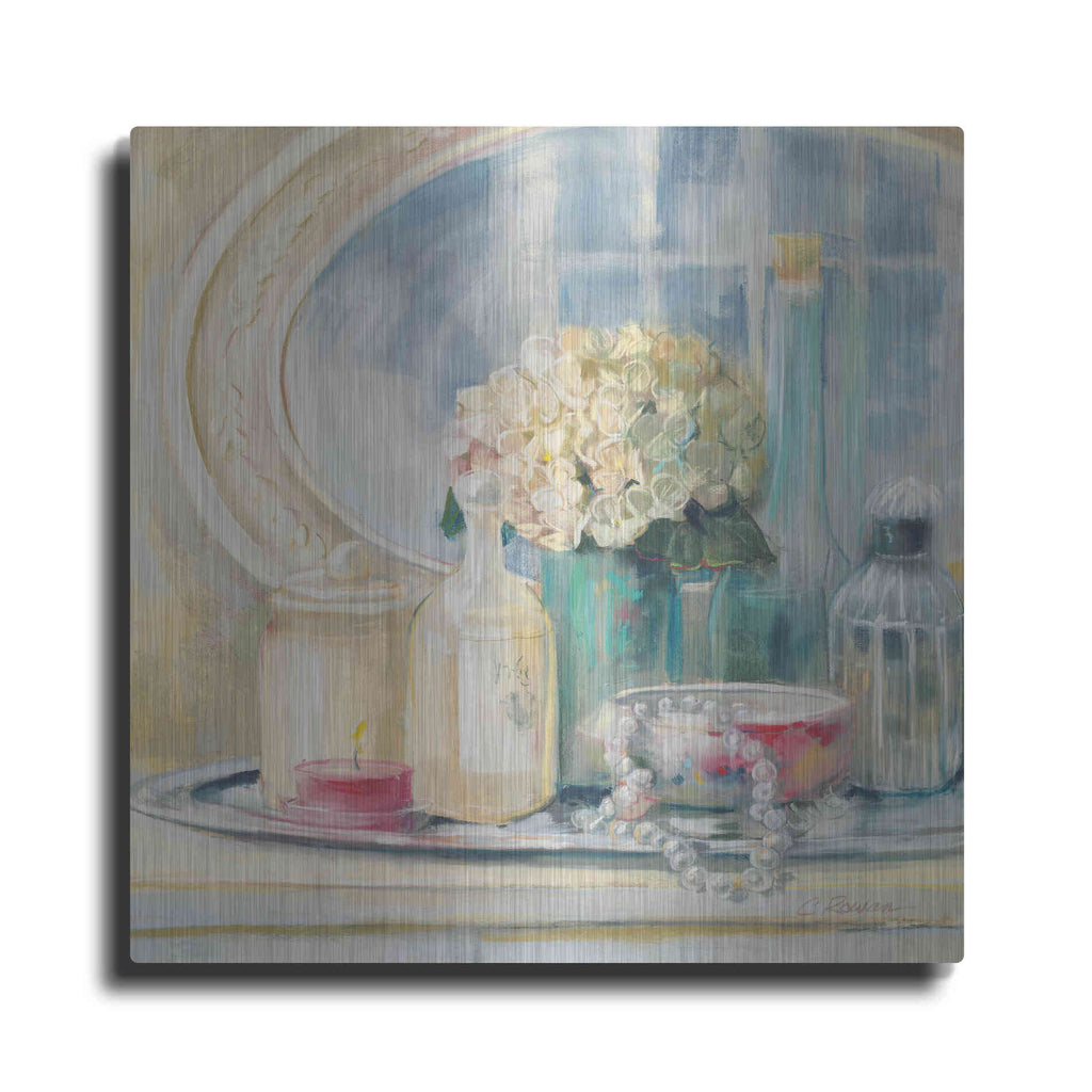 Luxe Metal Art 'Relective Moment II' by Carol Rowan, Metal Wall Art
