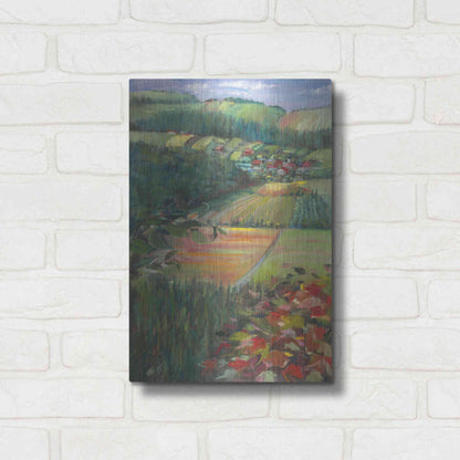 Luxe Metal Art 'Country Fields' by Carol Rowan, Metal Wall Art,12x16