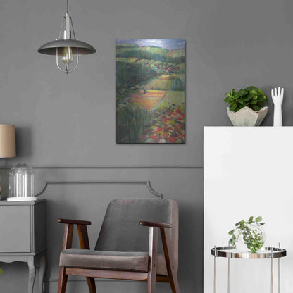 Luxe Metal Art 'Country Fields' by Carol Rowan, Metal Wall Art,16x24