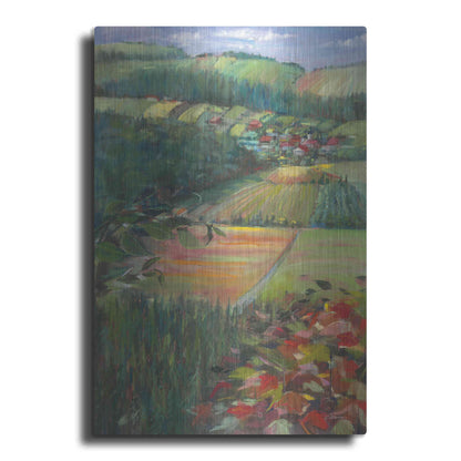 Luxe Metal Art 'Country Fields' by Carol Rowan, Metal Wall Art