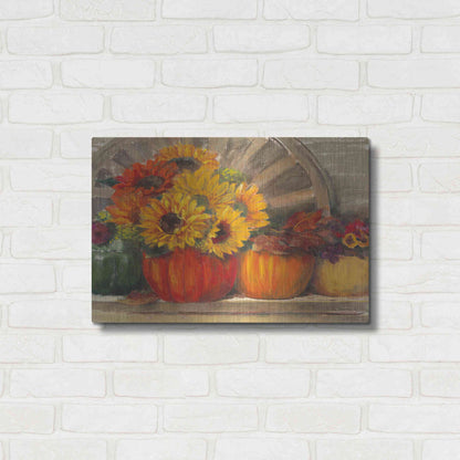 Luxe Metal Art 'Autumn Still Life Crop' by Carol Rowan, Metal Wall Art,24x16
