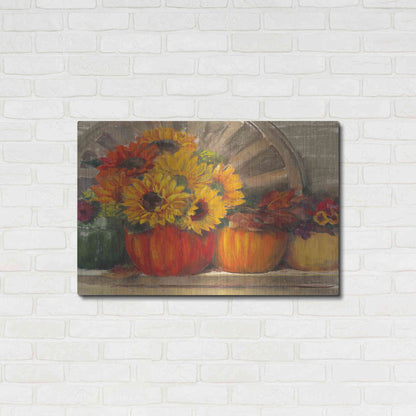Luxe Metal Art 'Autumn Still Life Crop' by Carol Rowan, Metal Wall Art,36x24