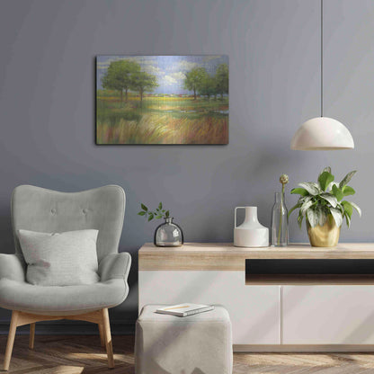 Luxe Metal Art 'Dawn By The Brook' by Carol Rowan, Metal Wall Art,24x16