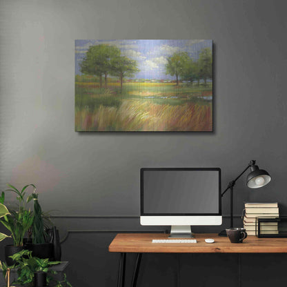 Luxe Metal Art 'Dawn By The Brook' by Carol Rowan, Metal Wall Art,36x24