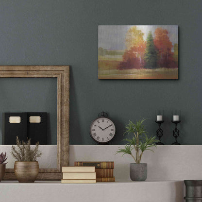 Luxe Metal Art 'Autumn Leaves' by Carol Rowan, Metal Wall Art,16x12