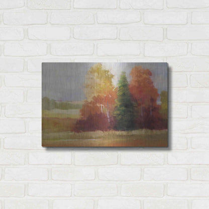 Luxe Metal Art 'Autumn Leaves' by Carol Rowan, Metal Wall Art,24x16