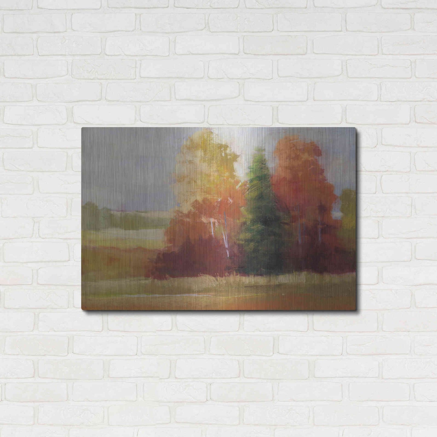 Luxe Metal Art 'Autumn Leaves' by Carol Rowan, Metal Wall Art,36x24