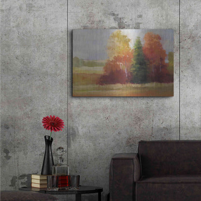 Luxe Metal Art 'Autumn Leaves' by Carol Rowan, Metal Wall Art,36x24