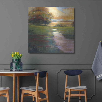 Luxe Metal Art 'Out For A Walk' by Carol Rowan, Metal Wall Art,36x36