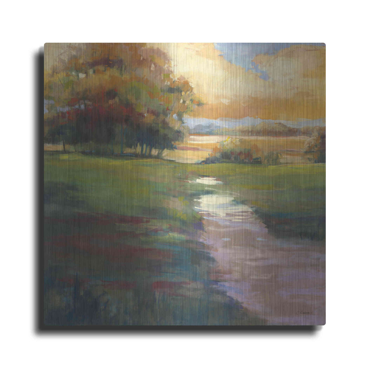 Luxe Metal Art 'Out For A Walk' by Carol Rowan, Metal Wall Art