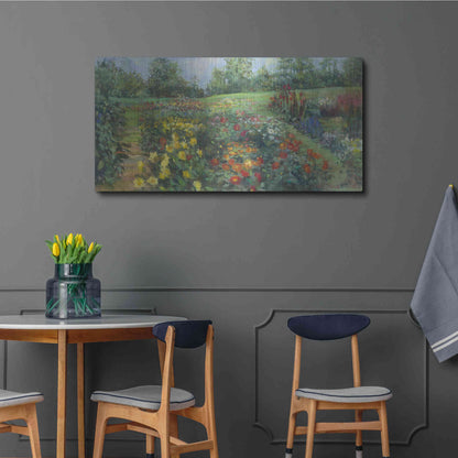 Luxe Metal Art 'The Picnic Place' by Carol Rowan, Metal Wall Art,48x24