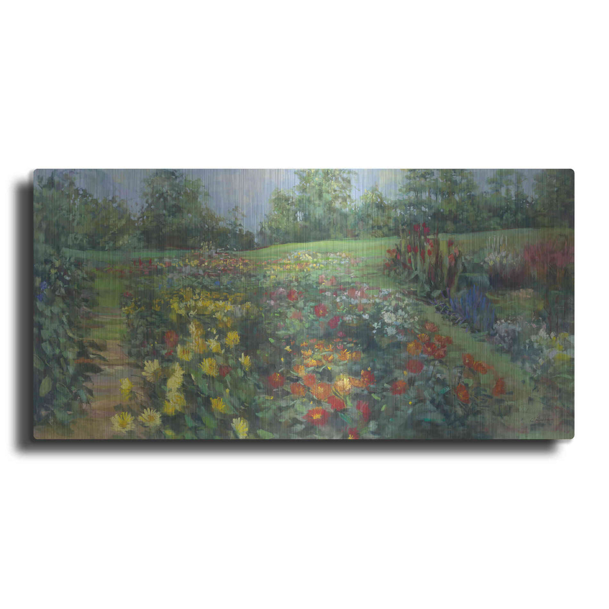 Luxe Metal Art 'The Picnic Place' by Carol Rowan, Metal Wall Art