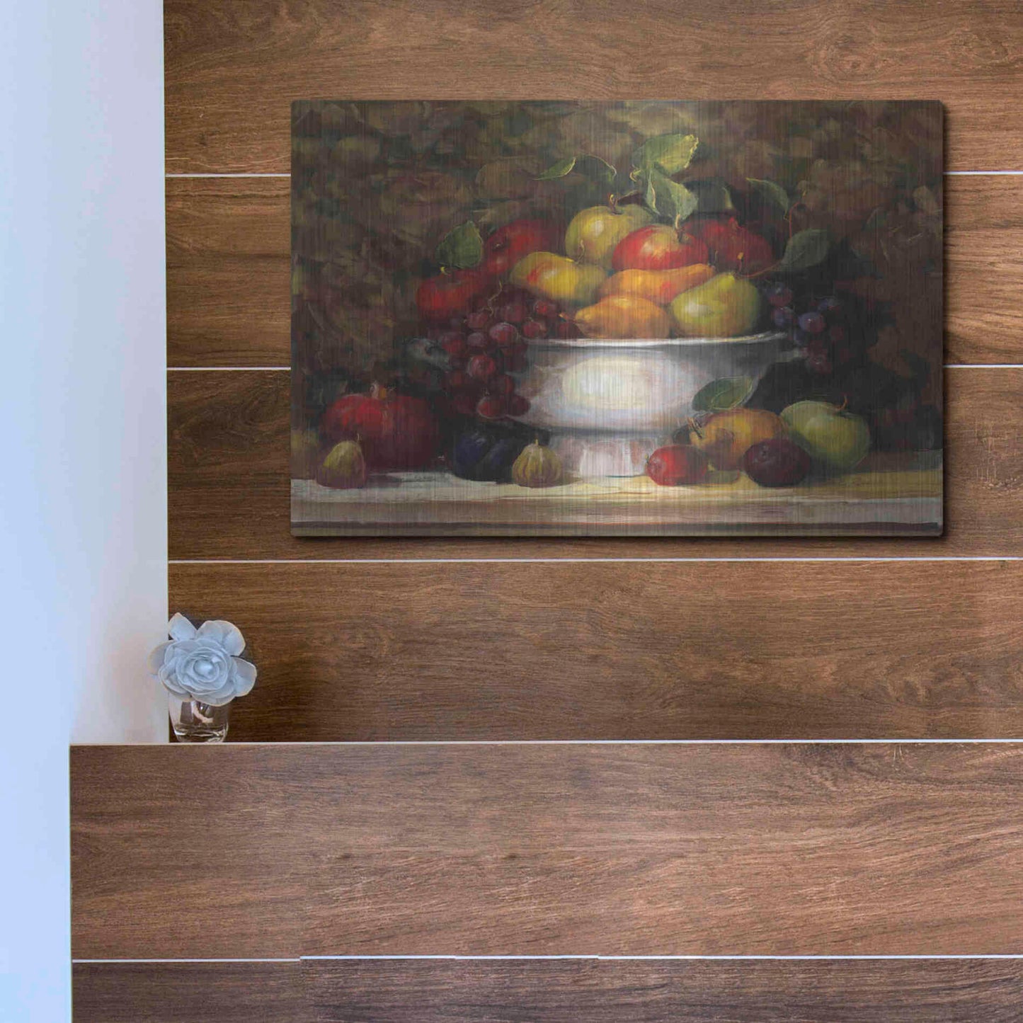 Luxe Metal Art 'Holiday Still Liffe' by Carol Rowan, Metal Wall Art,16x12
