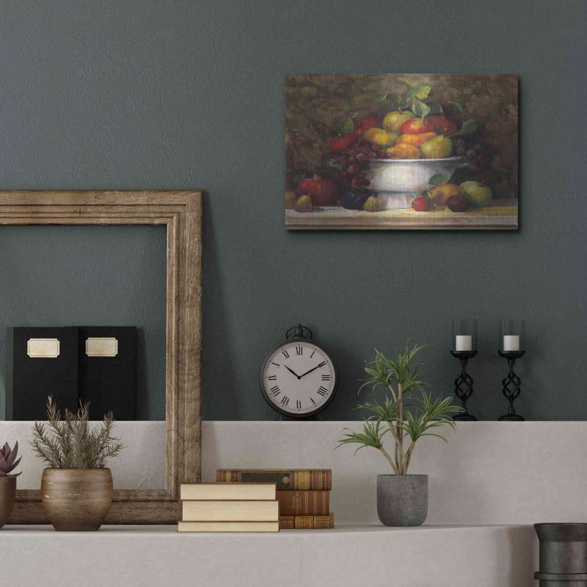 Luxe Metal Art 'Holiday Still Liffe' by Carol Rowan, Metal Wall Art,16x12