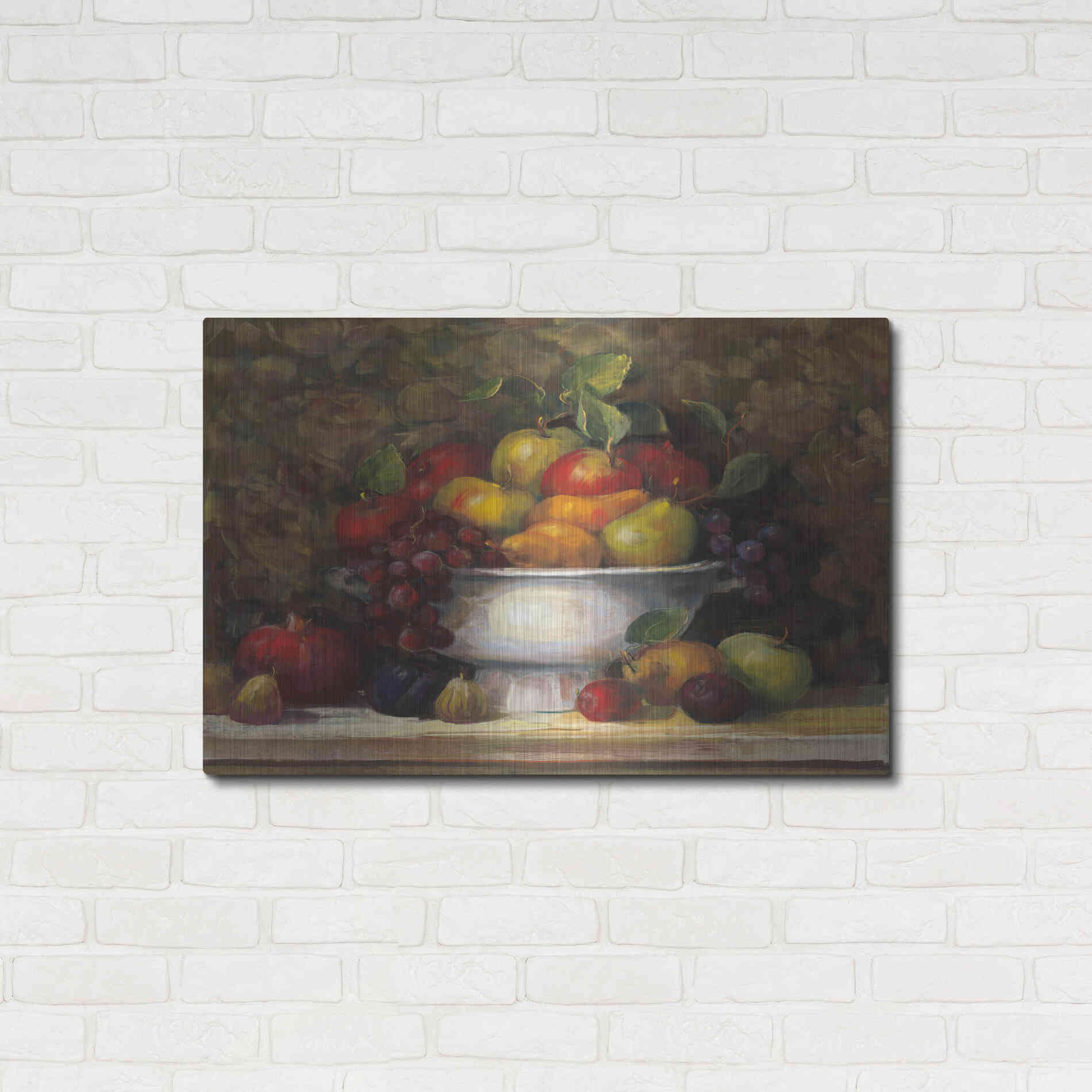 Luxe Metal Art 'Holiday Still Liffe' by Carol Rowan, Metal Wall Art,36x24