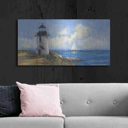 Luxe Metal Art 'Sunday Morning Sail V2' by Carol Rowan, Metal Wall Art,48x24