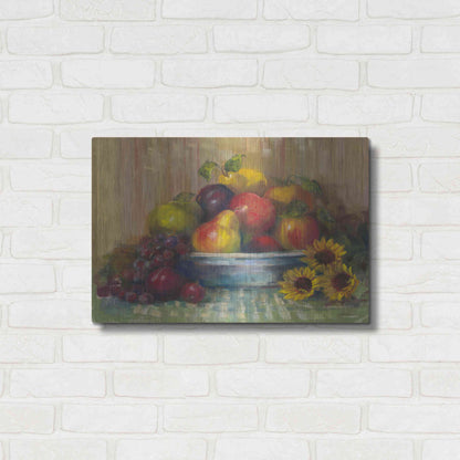 Luxe Metal Art 'Fruit Basket' by Carol Rowan, Metal Wall Art,24x16