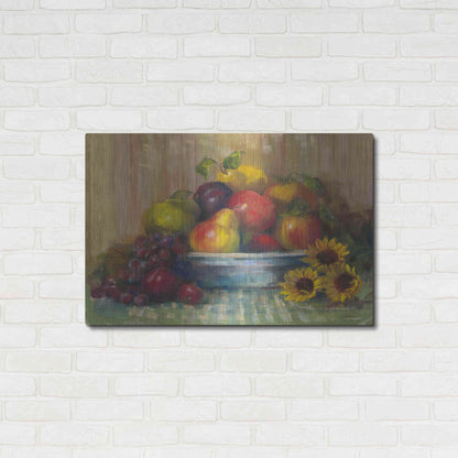 Luxe Metal Art 'Fruit Basket' by Carol Rowan, Metal Wall Art,36x24
