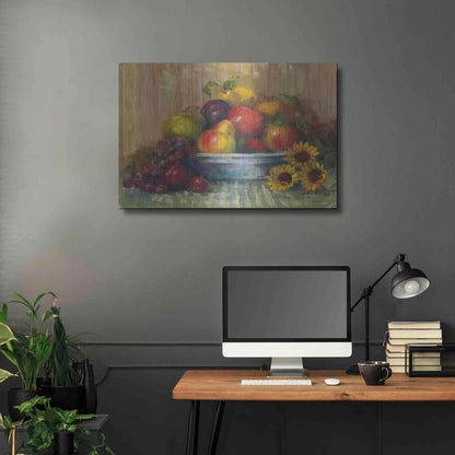 Luxe Metal Art 'Fruit Basket' by Carol Rowan, Metal Wall Art,36x24
