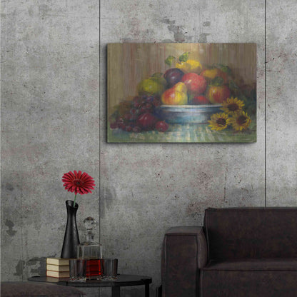 Luxe Metal Art 'Fruit Basket' by Carol Rowan, Metal Wall Art,36x24