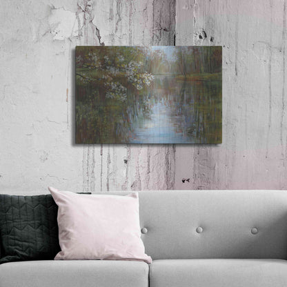 Luxe Metal Art 'Spring Reflection' by Carol Rowan, Metal Wall Art,36x24
