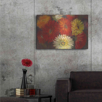 Luxe Metal Art 'Gerberas' by Carol Rowan, Metal Wall Art,36x24