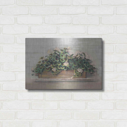 Luxe Metal Art 'Market Geraniums Crop' by Carol Rowan, Metal Wall Art,24x16